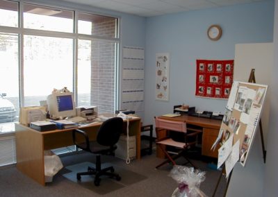 1999 - First office in new shelter