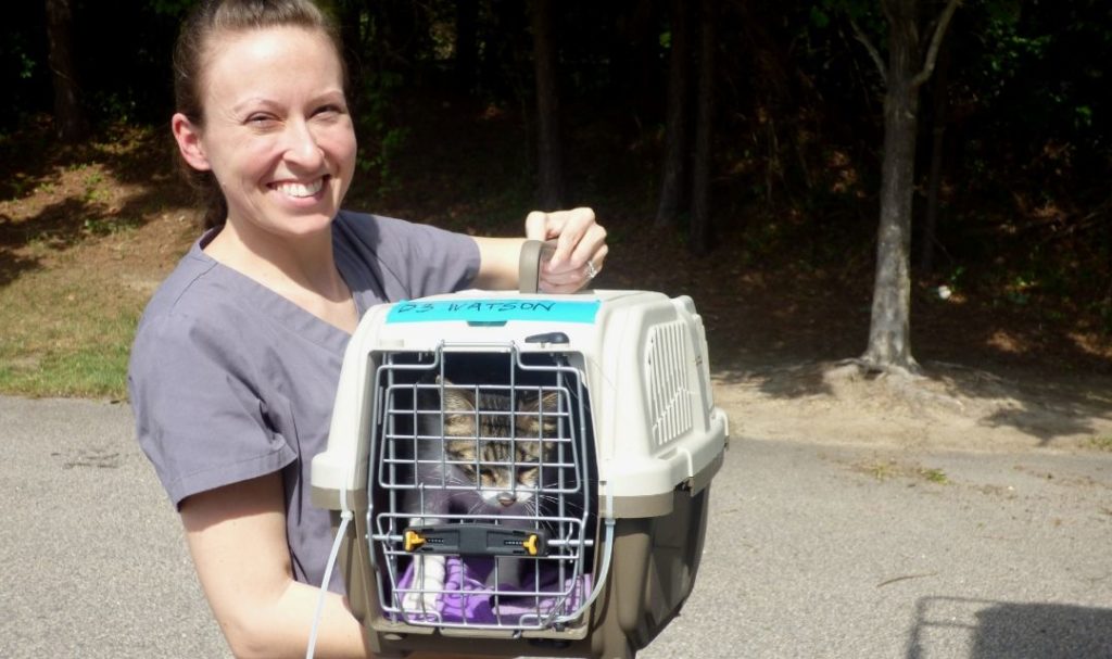 Dr. Jennifer Bledsoe-Nix Holds the Carrier With One of the Worthy 30